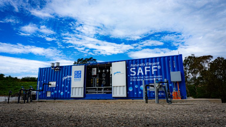 SAFF water treatment plant on site at shoalhaven recycling facility